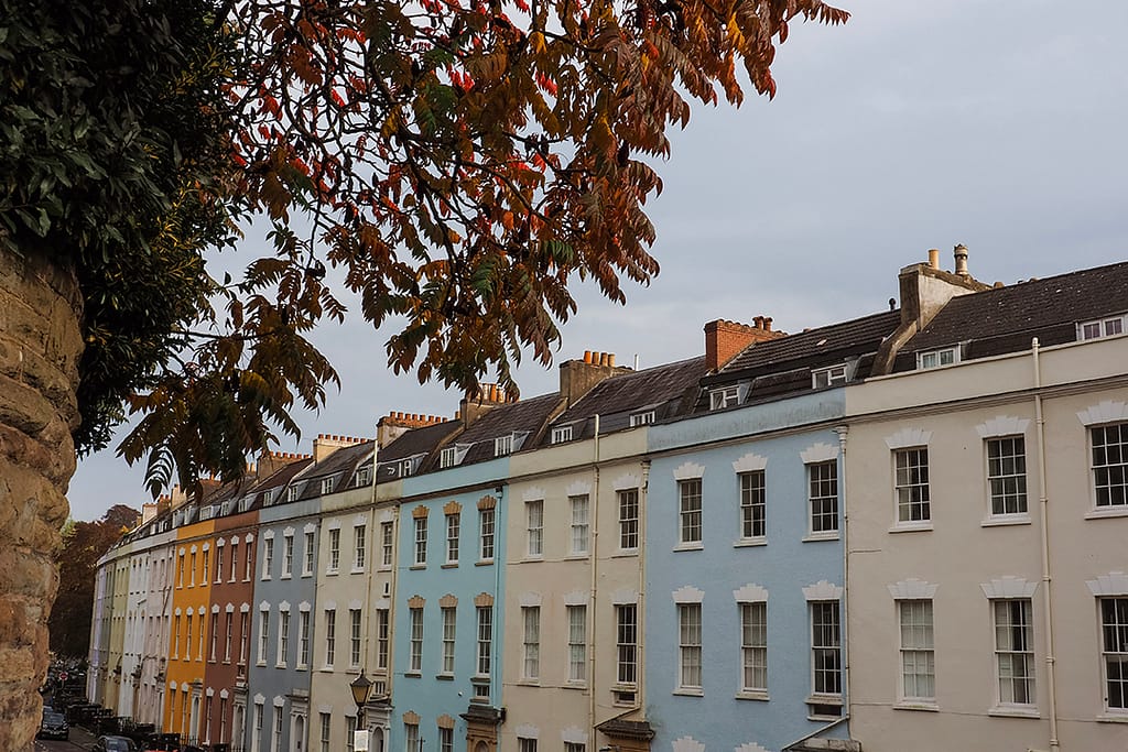 Colourful houses, Bristol