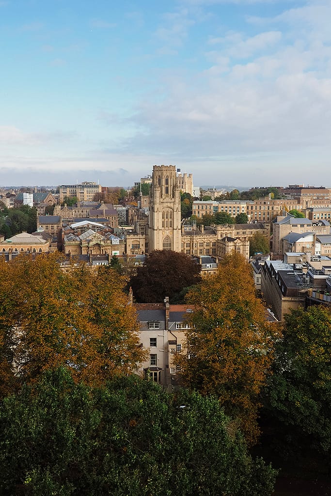 View over Bristol University